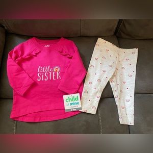 Carters “little sister” long sleeve set